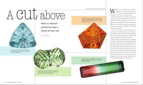 Gemstone article by John Dyer in Jewellery Business Magazine, June 2009