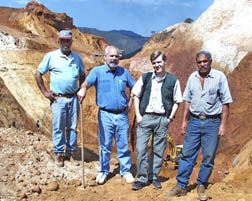 John 
and David at Imperial topaz mine