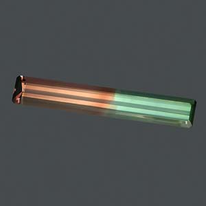 Bicolor Tourmaline gemstone