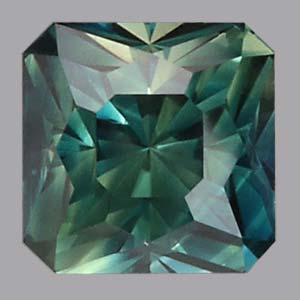 Parti Color Teal Australian Sapphire gemstone