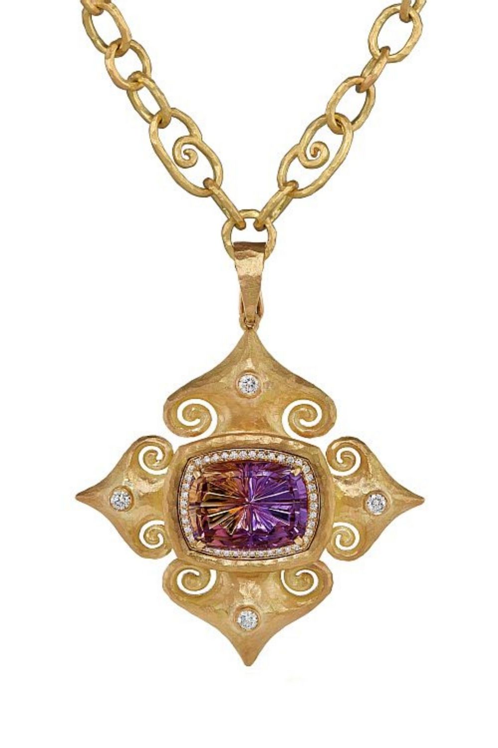 Bolivian Ametrine Pendant by Pamela Froman