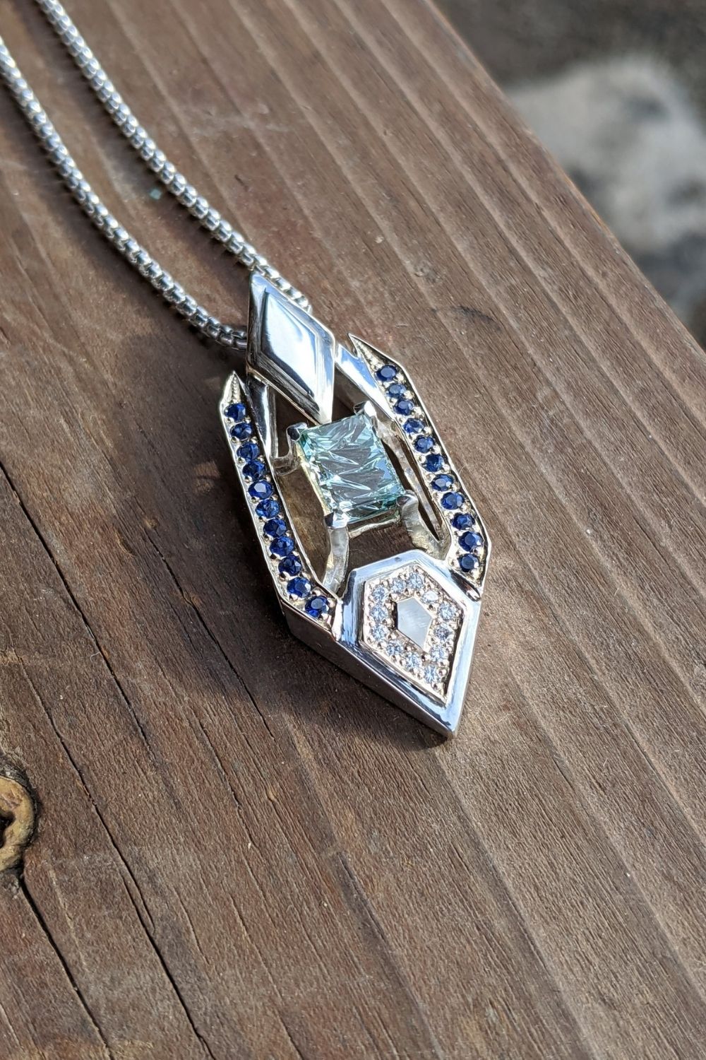 Aquamarine Pendant by Benpeleg Designs