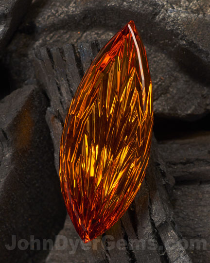 1st prize winning Citrine Idar-Oberstein gem cutting awards. Cut by John Dyer