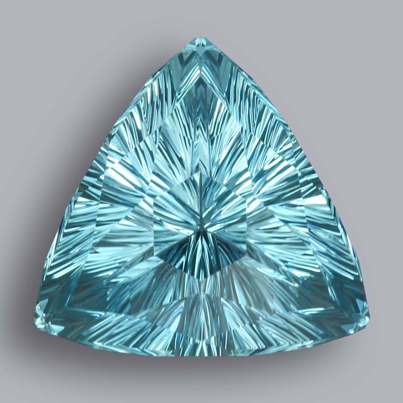 Aquamarine Concave Cut Award Winner Aquamarine
