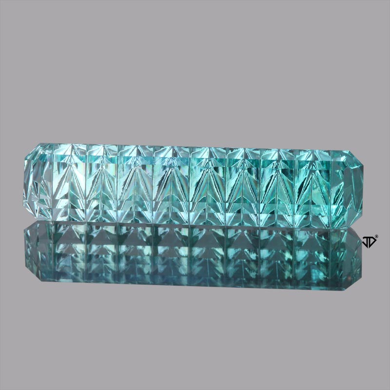 Chrome Beryl zigzag cut 4.12cts