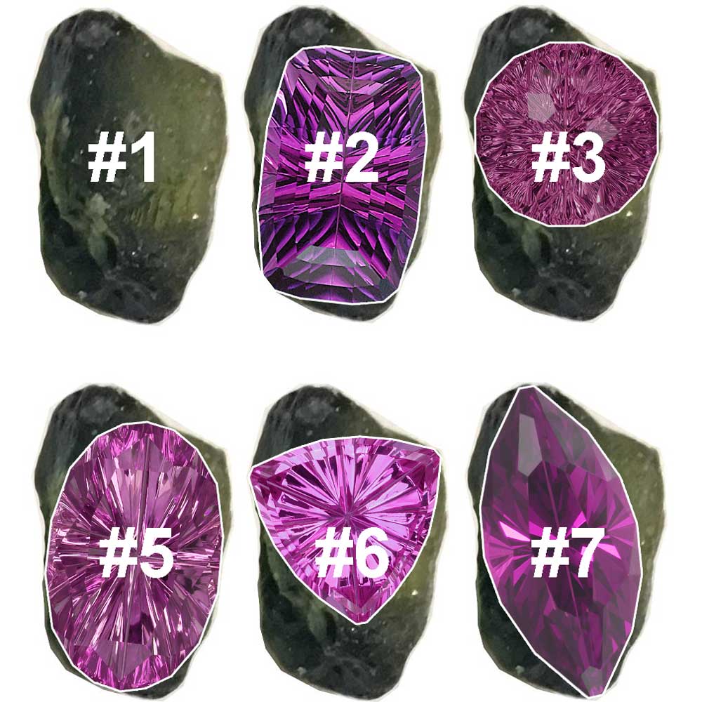 Choosing the correct cut for the gem rough
