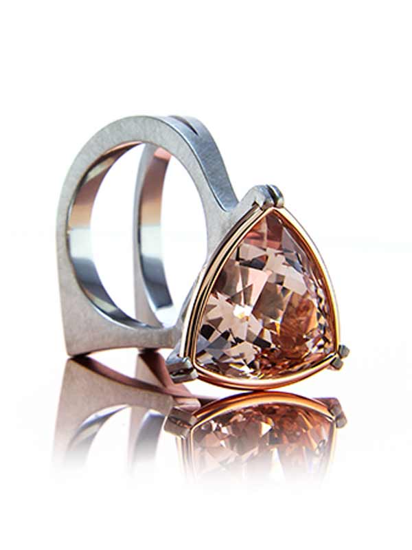 Morganite Ring by Brian Gavin