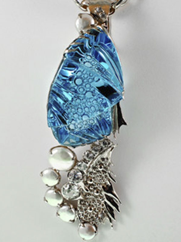 Cassanova's Jewelry "Big Blue" Topaz pendant
