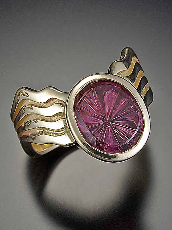 Designer Pink Tourmaline ring