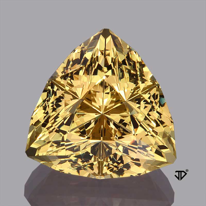 golden beryl super trillion cut 8.14 cts