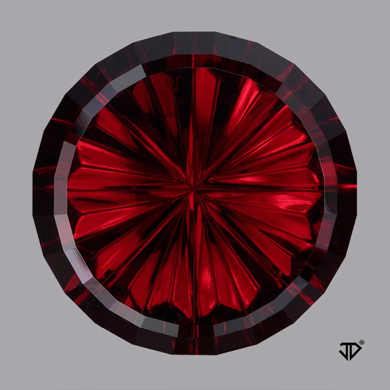 Gypsy Rose Garnet Starbrite™ 23.33 cts Cut by John-Dyer