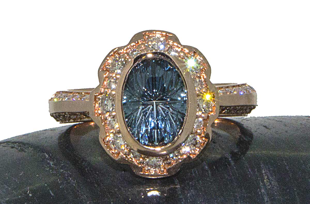 Montana Sapphire engagement ring by JC Jewelers