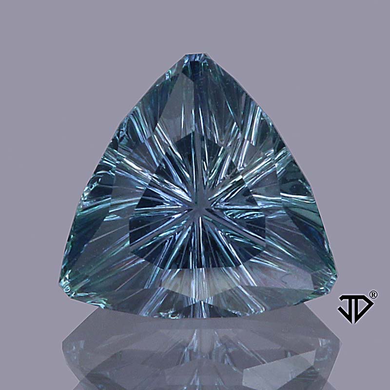 Blue Montana Sapphire Trillion cut by John Dyer Gems