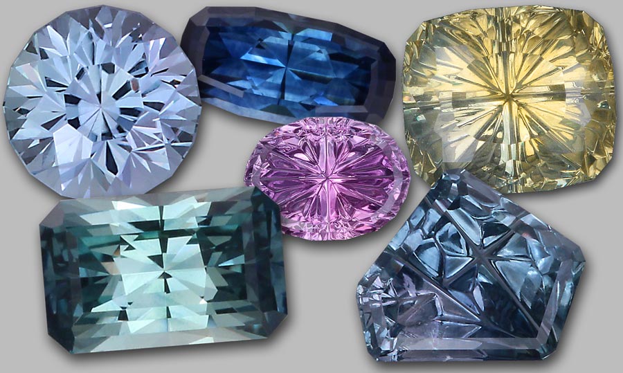 Montana Sapphire custom cut American gemstones in many colors