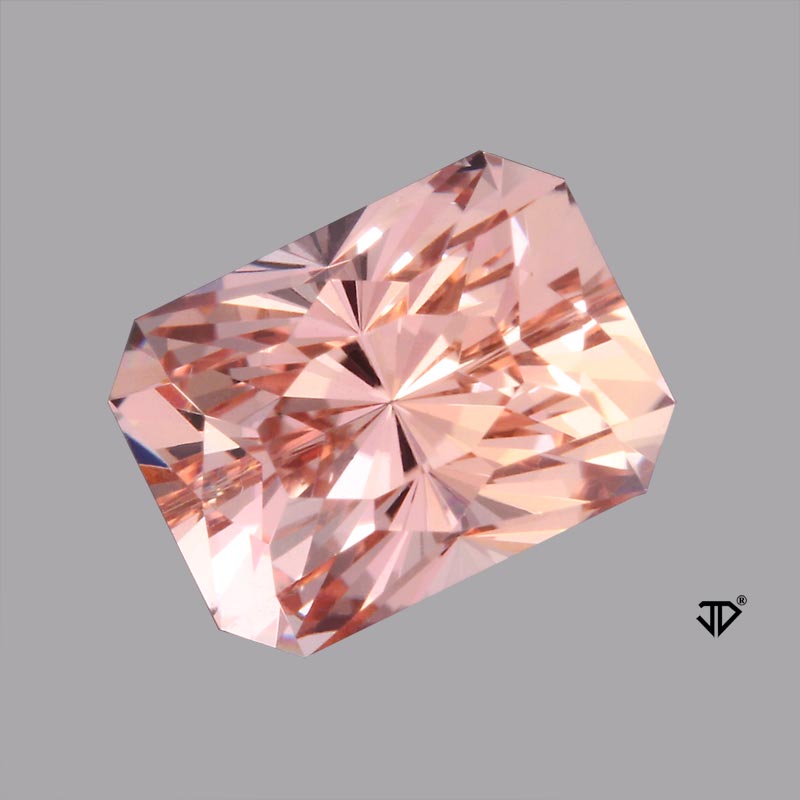 morganite regal radiant cut 3.14 cts