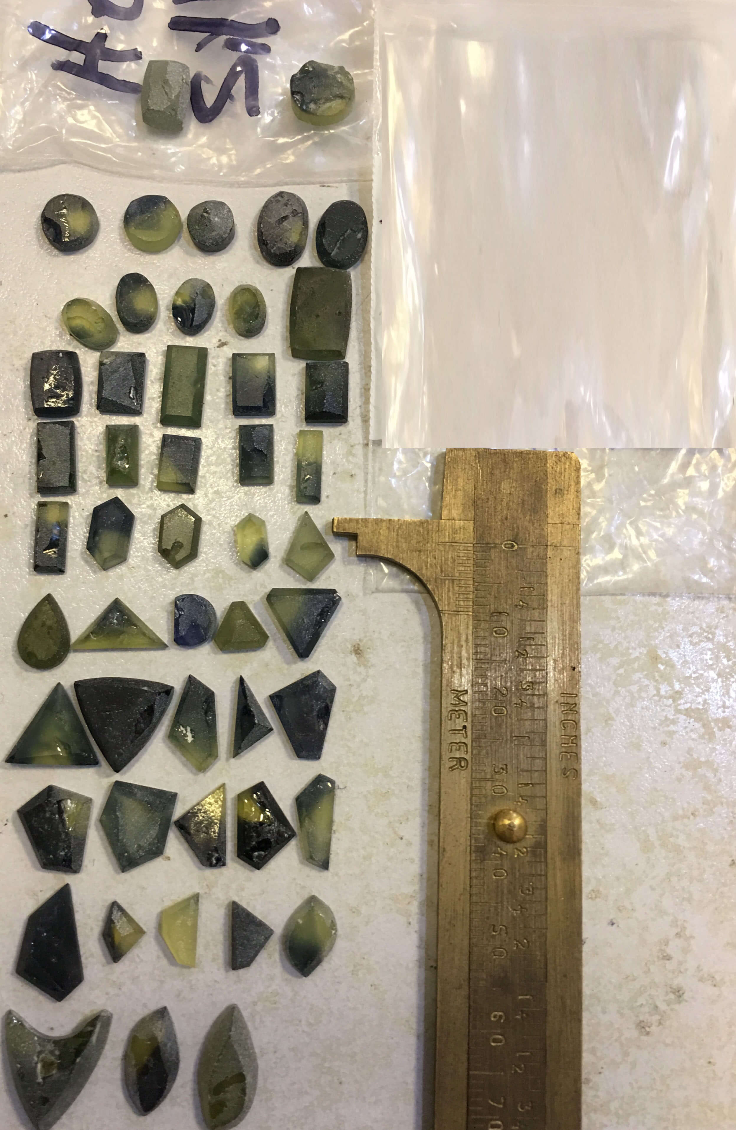 Parti Color Sapphire rough