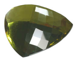 A poorly polished gemstone