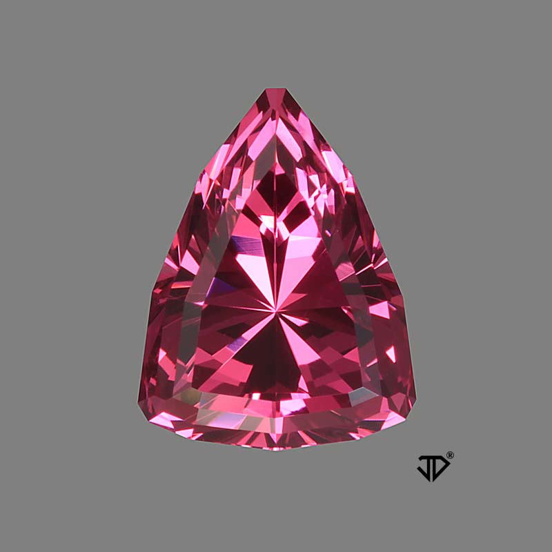 Red spinel gemstone cut by John Dyer and Co.