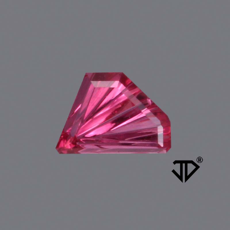Ruby gemstone cut by John Dyer and Co.