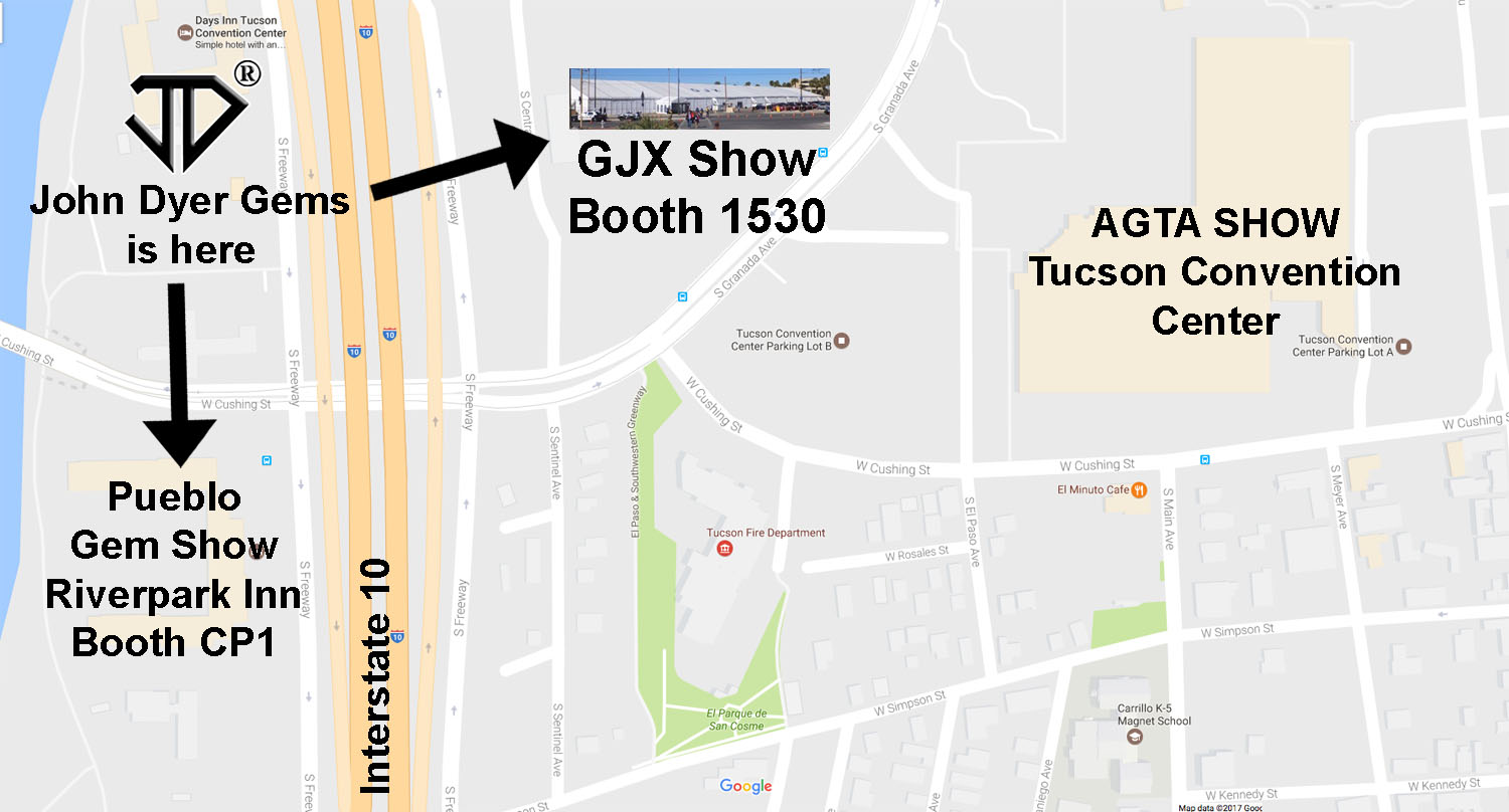 TUCSON GEM SHOWS John Dyer/Precious Gemstones Co.