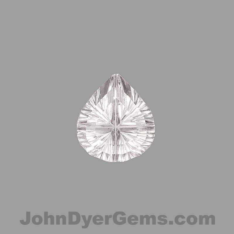 Super Pale Pink Almost White Sapphire gemstone