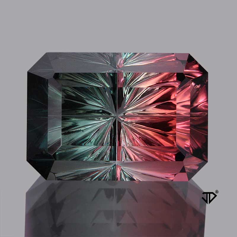 Bicolor Tourmaline gemstone