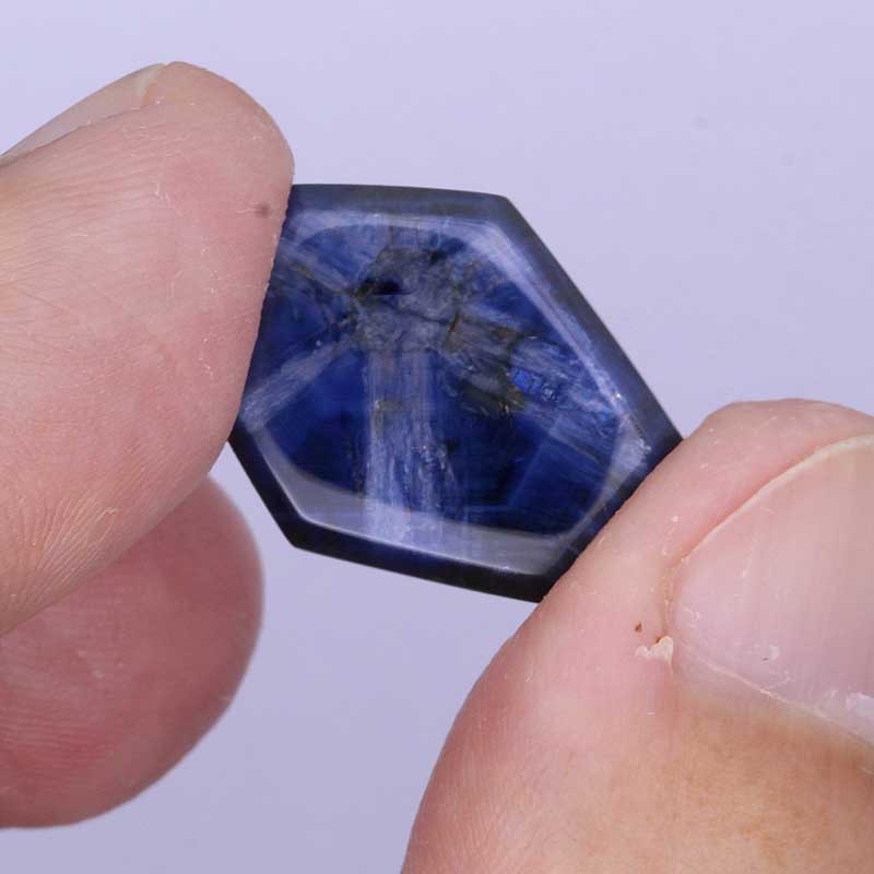 Trapiche Blue Australian Sapphire view 3