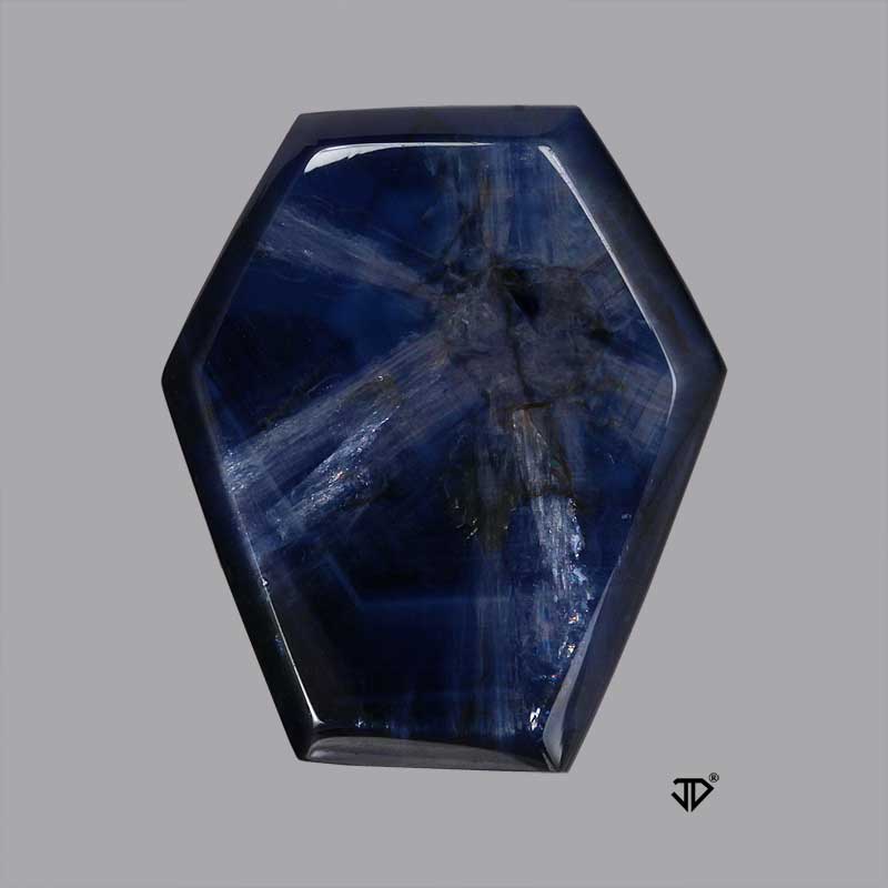 Trapiche Blue Australian Sapphire gemstone
