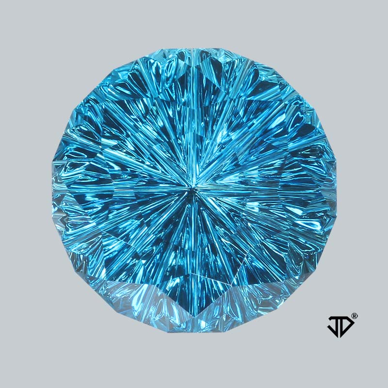 London Blue Topaz Gemstone 11.82ct  John Dyer/Precious Gemstones Co 