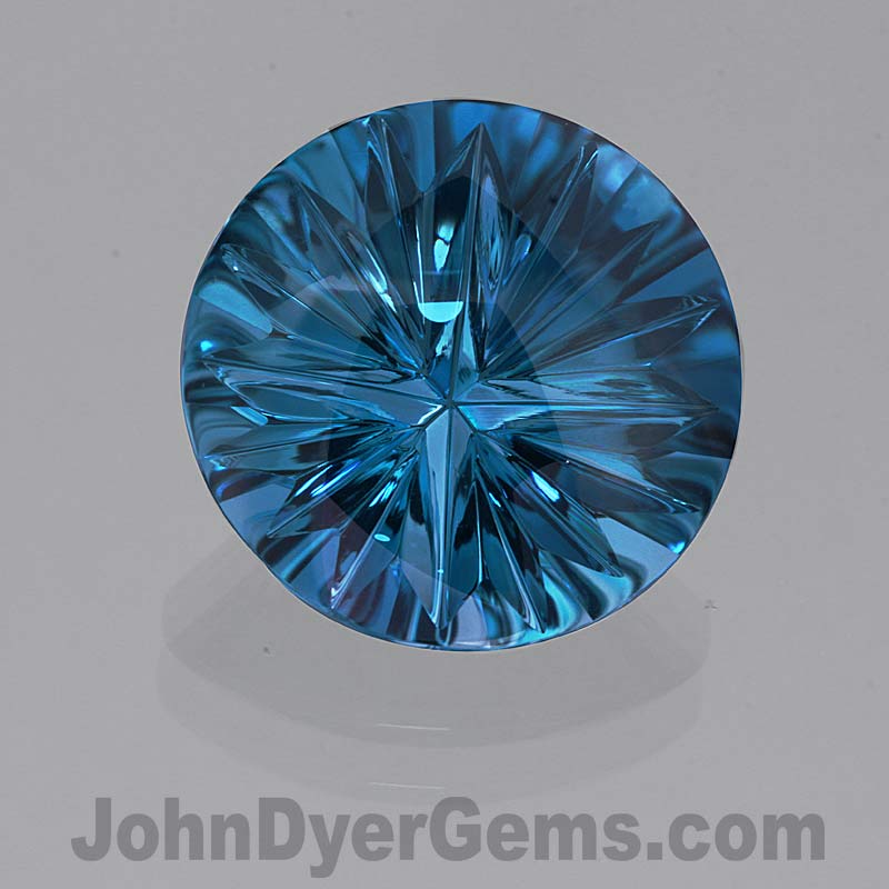 London Blue Topaz Starbrite™ Cut 10.70 carats  John Dyer Gems