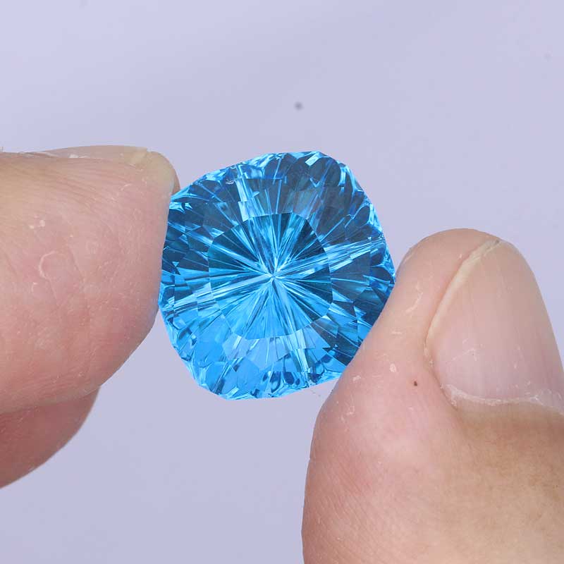 Swiss Blue Topaz Gemstone 11.82ct John Dyer/Precious Gemstones Co