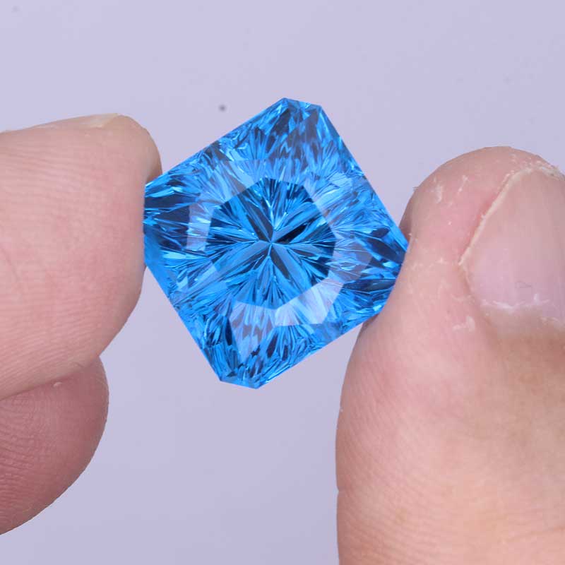 London Blue Topaz Starbrite™ Cut 13.26 carats John Dyer Gems