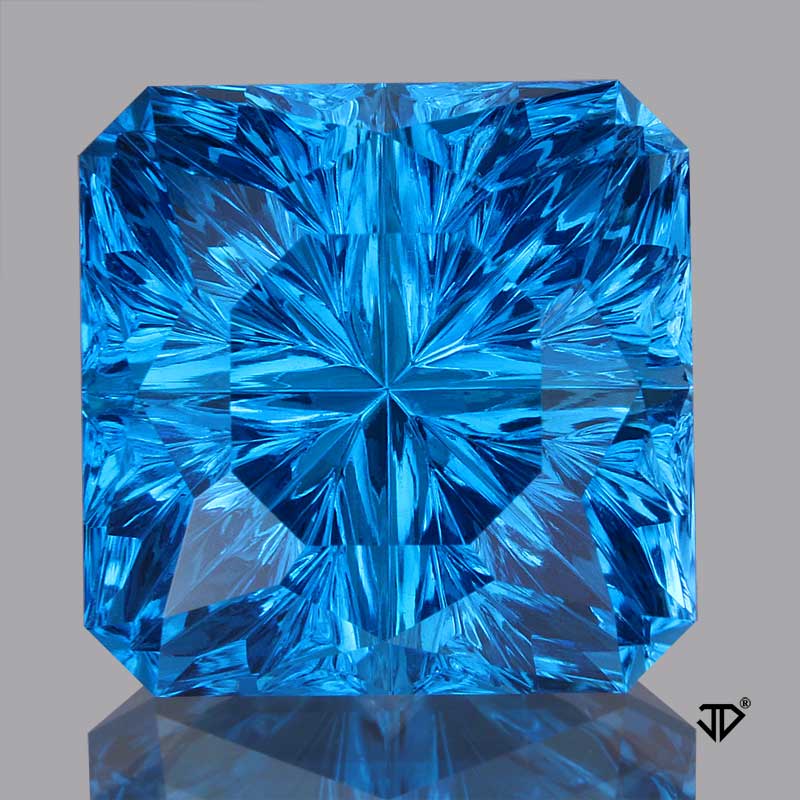 London Blue Topaz Starbrite™ Cut 13.26 carats | John Dyer Gems