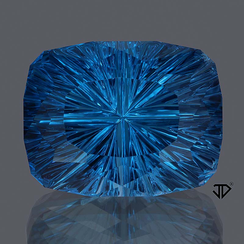 London Blue Topaz Gemstone 16.92ct | John Dyer/Precious Gemstones Co ...