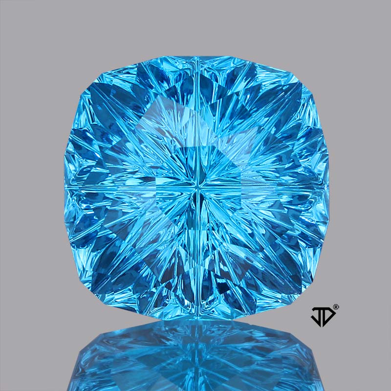 Swiss Blue Topaz Starbrite™ Cut 9.63 carats | John Dyer Gems