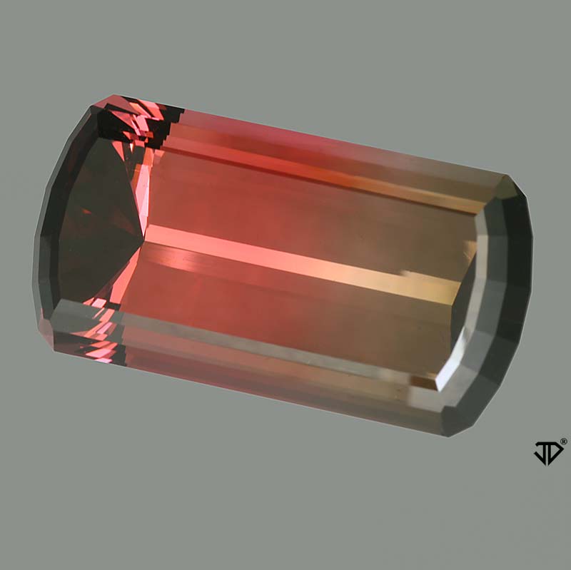 Bicolor Tourmaline gemstone