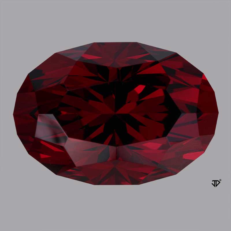 sværd Rust Nævne Gypsy Rose Garnet Regal Brilliant™ Cut 23.46 carats | John Dyer Gems