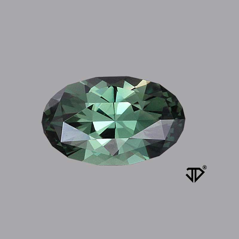 Green Australian Sapphire view 3