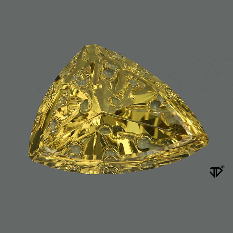 Lime Citrine gemstone