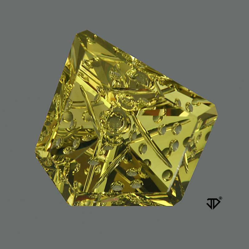 Lime Citrine gemstone