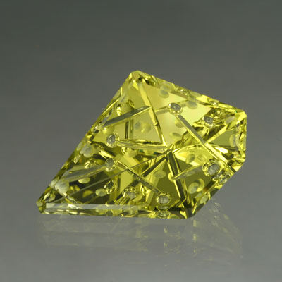 Lime Citrine gemstone