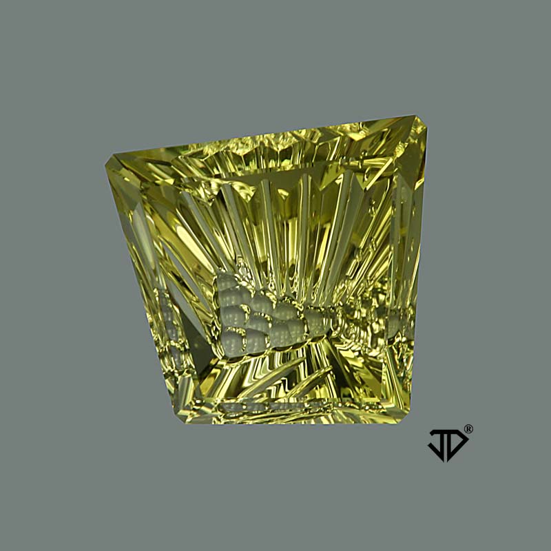 Lime Citrine gemstone