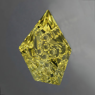 Lime Citrine gemstone