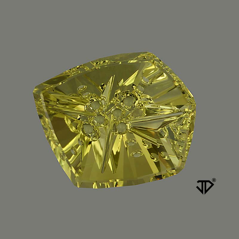 Lime Citrine gemstone