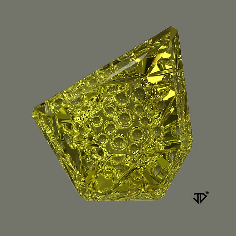 Lime Citrine gemstone