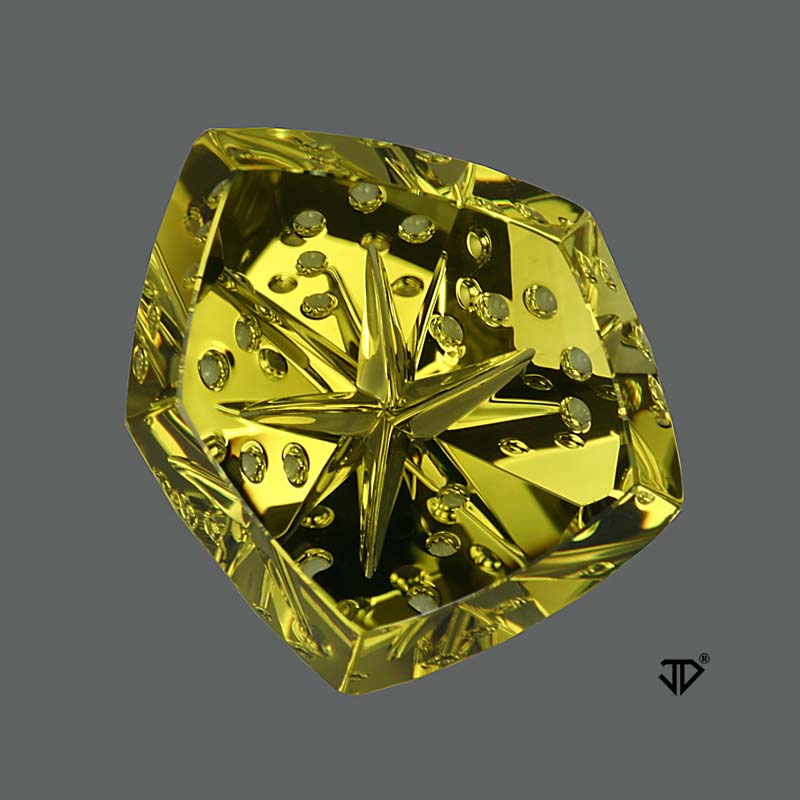 Lime Citrine gemstone