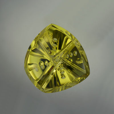 Lime Citrine gemstone