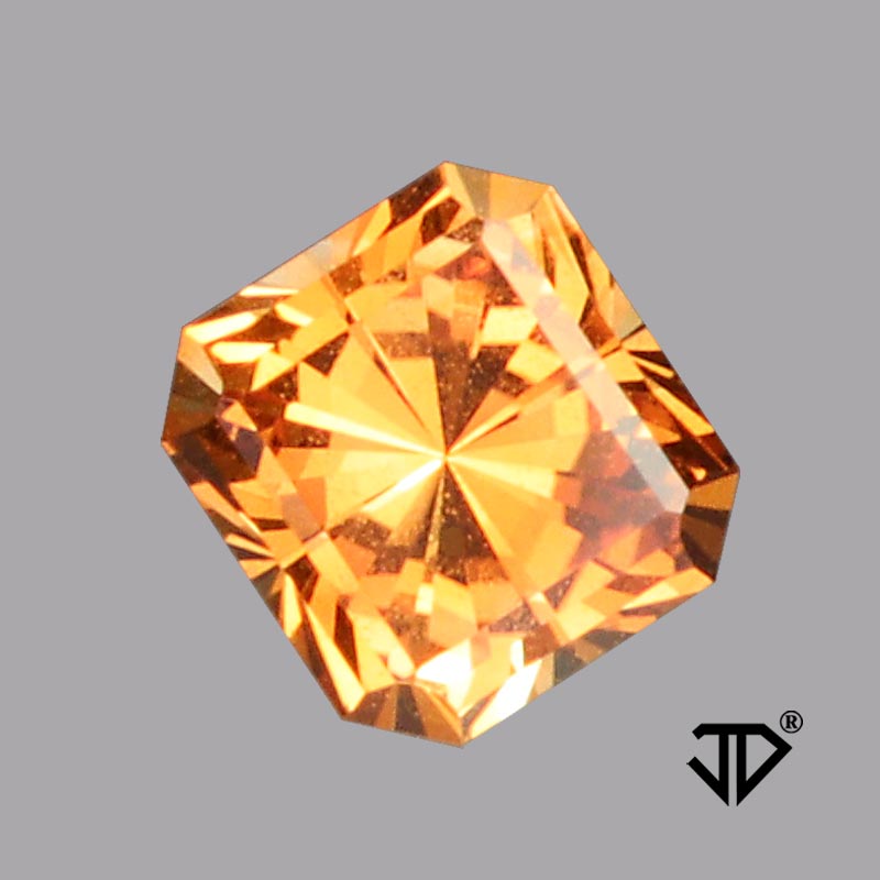 Orange Montana Sapphire gemstone