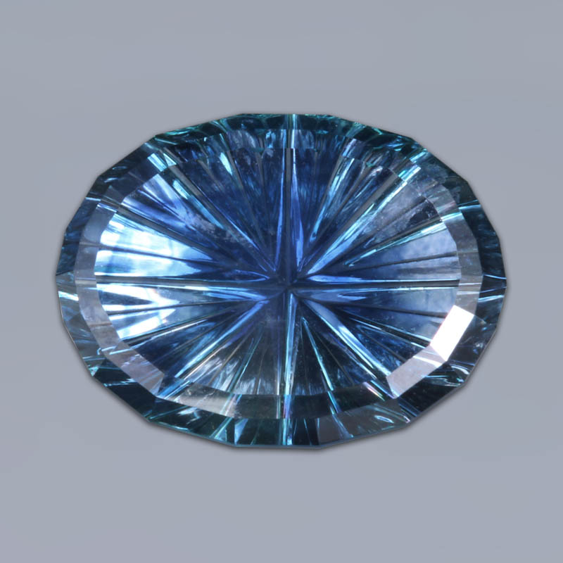 Parti Color Montana Sapphire gemstone