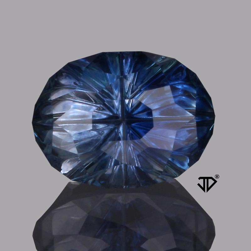 Parti Color Montana Sapphire gemstone